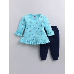 Mars Infiniti Girls Printed Tunic with Pyjamas-picture-45