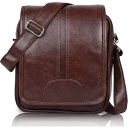 martucci PU Leather Messenger Slings Bag, Cross Body Travel/Office One Side Shoulder Bag for Men (Capacity - 7L)-picture-56