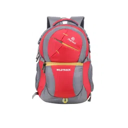 Martucci Unisex Red & Grey Brand Logo Backpack with Reflective Strip-picture-37