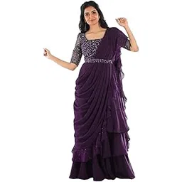 maruti fashion house Lehenga Choli For Womens And Girls Ready To Wear Lehenga Saree For Women Geogatte Fabric On Embrodery Sequance Cording Work Blouse Fully Stiched-picture-43