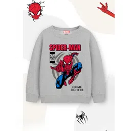 Marvel by Miss and Chief Boys Spider Man Printed Full Sleeve Sweatshirt-picture-15