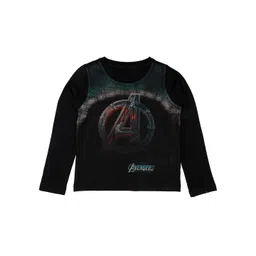 Marvel by Wear Your Mind Boys Black Printed Round Neck T-shirt-picture-37