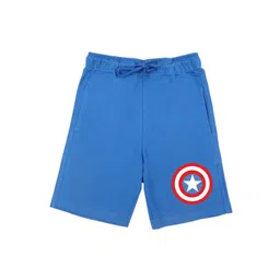 Marvel by Wear Your Mind Boys Blue Captain America Shorts-picture-32