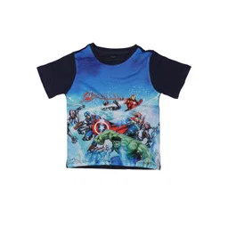 Marvel by Wear Your Mind Boys Blue Printed Round Neck T-shirt-picture-40