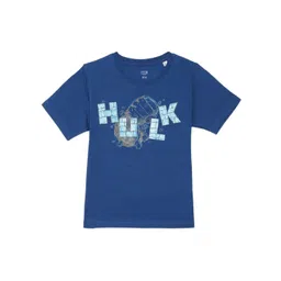 Marvel by Wear Your Mind Boys Hulk Typography Printed Pure Cotton T-shirt-picture-44