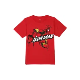 Marvel by Wear Your Mind Boys Iron Man Printed Pure Cotton T-shirt-picture-24