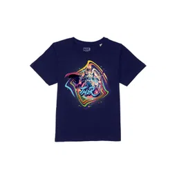 Marvel by Wear Your Mind Boys Navy Blue Thor Printed Indigo T-shirt-picture-33