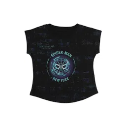 Marvel by Wear Your Mind Girls Black Printed Top-picture-25