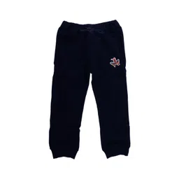 Marvel by Wear Your Mind Kids Navy Blue Solid Pure Cotton Joggers-picture-15