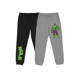 Marvel by Wear Your Mind Kids Pack Of 2 Hulk Printed Cotton Joggers-picture-42