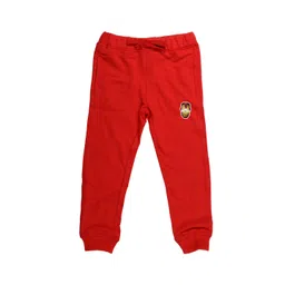 Marvel by Wear Your Mind Kids Red Solid Pure Cotton Joggers-picture-17