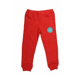 Marvel by Wear Your Mind Kids Red Solid Slim Fit Joggers-picture-22