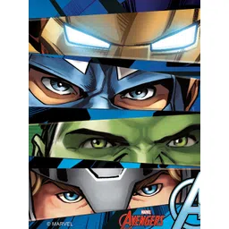 Marvel Blue & Green Marvel Avengers Square Cushion Cover image 2