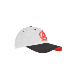 Marvel Boys Pure cotton Grey & Red Printed Visor Cap-picture-31