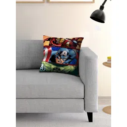 Marvel Kids Blue & Green Avengers Printed Filled Square Cushion With Cover-picture-16
