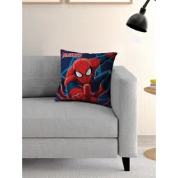 Marvel Kids Blue & Red Spiderman Printed Filled Square Cushion With Cover-picture-24