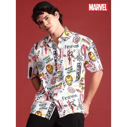 MARVEL STREET Quirky Printed Relaxed Shirt image 1