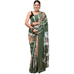 marwal handicrafts Women's Cotton Mulmul Handprinted Shibori Saree – Lightweight Soft Fabric, Ethnic Tie-Dye Design, with Blouse Piece-picture-33