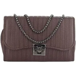 mas navi Women's Classic Quilted Shoulder Bag,Faux Leather, Chain Strap, Chevron Pattern, Party Sling Purse with Metal Lock Closure-picture-10