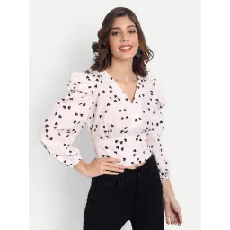 MASAKALI.CO Light Pink Printed Crop Top-picture-43