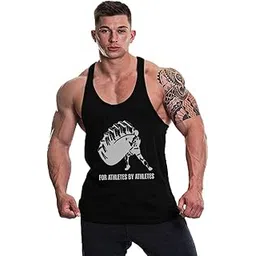 MASCARI Men's Regular Sleeveless Polyester Vest | Anti-Microbial | Anti Odor, Breath tech Super Soft & Comfort Fit Gym Vest for Workout MASCARI_P-picture-54