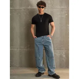 MASCLN SASSAFRAS Men Light Fade Acid Wash Jeans image 4