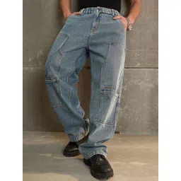 MASCLN SASSAFRAS Men Light Fade Acid Wash Jeans image 2