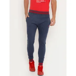 Masculino Latino Blue Cotton Regular Fit Joggers-picture-27