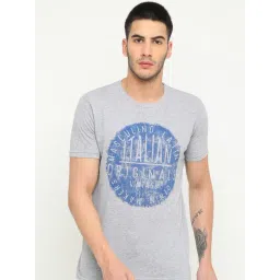 Masculino Latino Grey Cotton Regular Fit Printed T-Shirt-picture-18