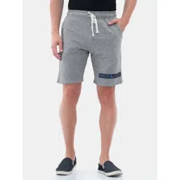 Masculino Latino Grey Regular Fit Plus Size Shorts-picture-43