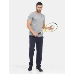 Masculino Latino Light Grey Regular Fit Round Neck Sports T-Shirt image 5