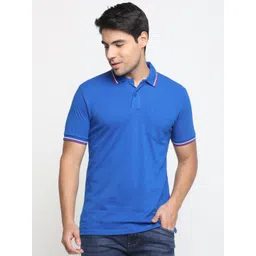 Masculino Latino Men Bio Finish Solid Polo Collar Cotton T-shirt-picture-10