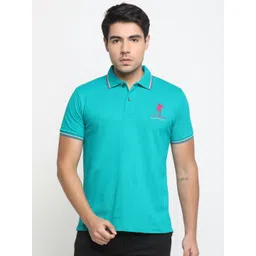 Masculino Latino Men Bio Finish Solid Polo Collar Cotton T-shirt-picture-15