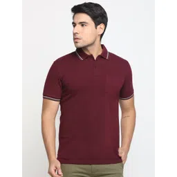 Masculino Latino Men Bio Finish Solid Polo Collar Cotton T-shirt-picture-11