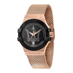 Maserati Men Round Textured Dial & Bracelet Style Straps Analogue Watch R8853108009-picture-15