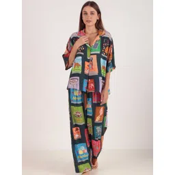 Masha Women Printed Loose Fit Loungewear Set-picture-10