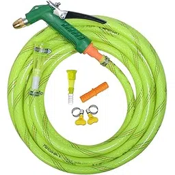 Mashki 1/2 Inch 3-Layered Braided Water Hose Pipe With Metal Nozzle Water Sprayer For Gardening, Car Washing, Home Use Etc (20 Meter (65 Feet))-picture-23