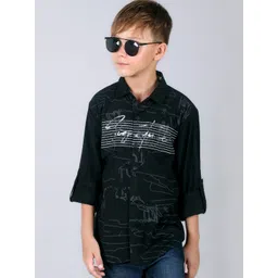 MashUp Boys Classic Opaque Printed Casual Shirt-picture-47