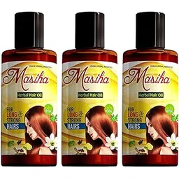 MASIHA Unani Herbal Hair Oil for Long & Strong Hair | Anti Hair Fall, Hair Growth, Anti Dandruff & Stress Relief Oil with Natural Herbs – 100ml (Pack of 3)-picture-16