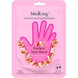 Masking Hand Hydration Gloves for Deep Moisturising, Brightening, Remove dull, dry skin, Softens nails and cuticles, Spa at Home, Hand Mask for Soft and Silky Hands 20g (pack of 1)-picture-37