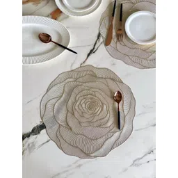 Mason Home 6-Pcs Grey Heat Resistant Rose Table Mats-picture-10