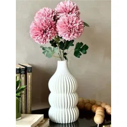 Mason Home Artificial Pom Pom Flower Without Pot - Peach (Set of 4)-picture-45