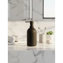 Mason Home Beige & Black Solid PVC Soap Dispenser-picture-21