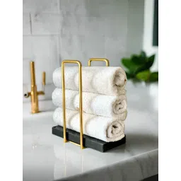 Mason Home Black & Gold-Toned Solid Marble Towel Holder-picture-23