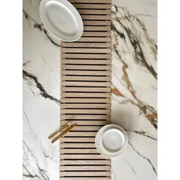 Mason Home Elm Cream-Colored Foldable Table Runner - 6 Feet-picture-41