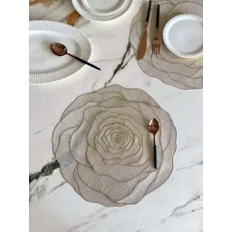 Mason Home Gold Pvc Rose Table Mats - Set of 6-picture-19