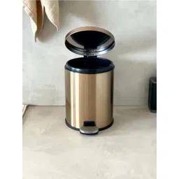 Mason Home Helix Gold Dustbin - 6L - (Set of 1)-picture-18