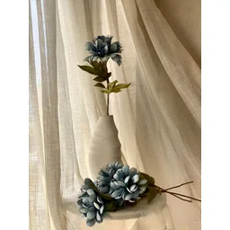 Mason Home Yellow & Blue One Stem Lily Artificial Flower-picture-10