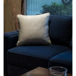 Grey 100% Cotton Traditional 22 x 22 Inches Cushion Cover by Maspar-picture-13