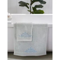 MASPAR 2Pc Embroidery Pure Cotton Hand Towel-picture-12